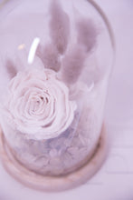 Load image into Gallery viewer, Off White Single Infinity Rose cloche

