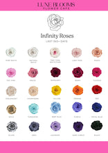 Load image into Gallery viewer, 8 Metallic Infinity Rose Box