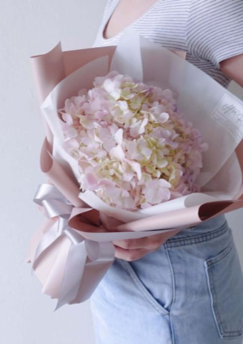 Luxe Blush Hydrangea Bouquet