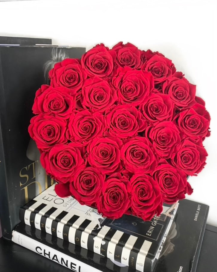 22 Infinity Roses (red)