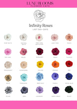Load image into Gallery viewer, 9 Metallic Infinity Rose Box
