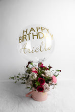 Load image into Gallery viewer, Personalized Balloon With Flowers Delivery Ottawa - Luxe Blooms
