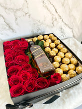 Load image into Gallery viewer, Whiskey &amp; Chocolate Rose Box
