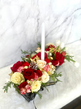 Load image into Gallery viewer, Lush Candle Christmas Centerpiece
