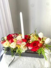 Load image into Gallery viewer, Lush Candle Christmas Centerpiece
