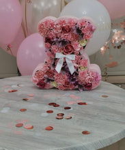 Load image into Gallery viewer, Teddy Bear Flower Box | Luxe Blooms
