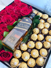 Load image into Gallery viewer, Whiskey &amp; Chocolate Rose Box
