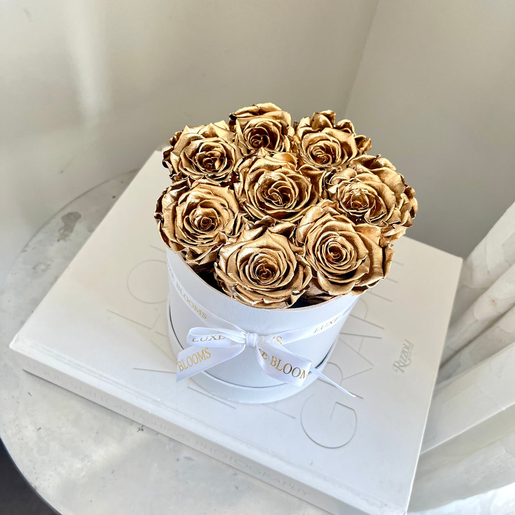 8 Metallic Infinity Rose Box
