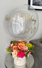 Load image into Gallery viewer, Personalized Balloon With Flowers Delivery Ottawa - Luxe Blooms
